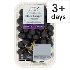 Tesco Finest Black Grapes Seedless 500G