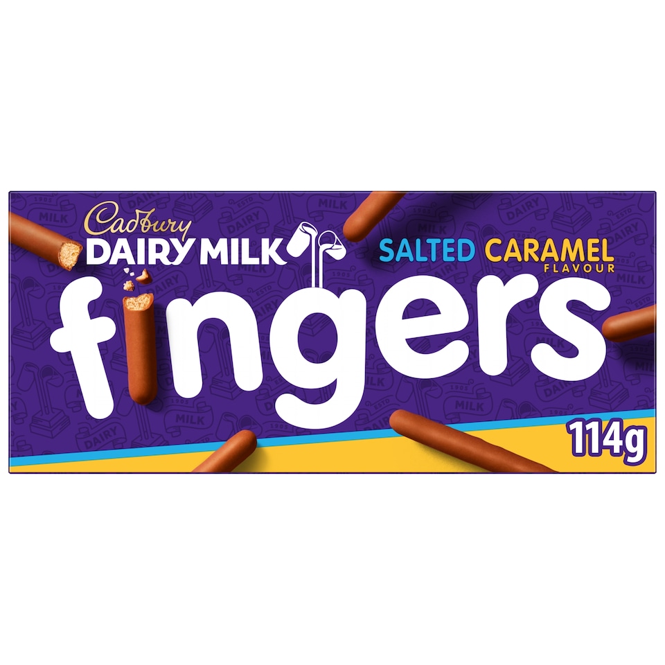 Cadbury Dairy Milk Fingers Salted Caramel Flavour 114G