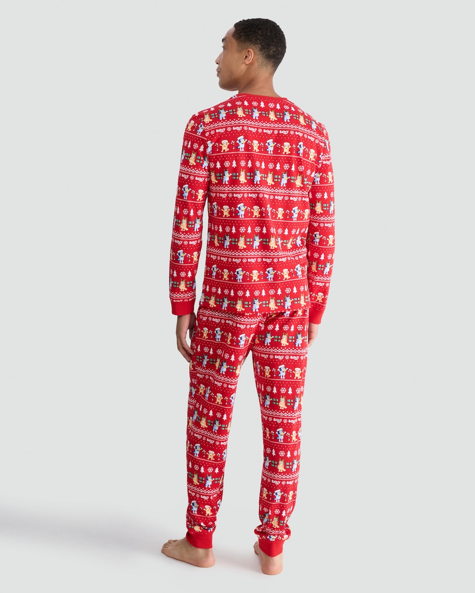 image 1 of Bluey Matching Family Christmas Pyjamas in Multi