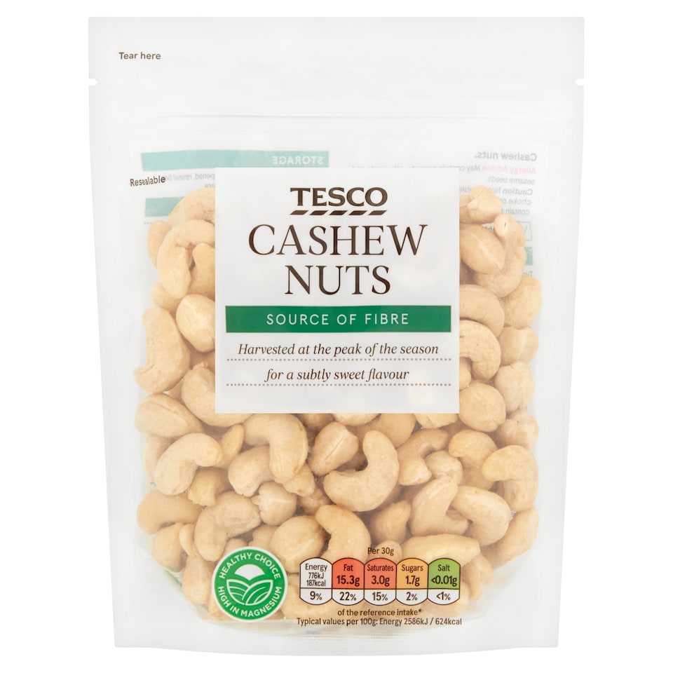 Tesco Cashew Nuts 200G