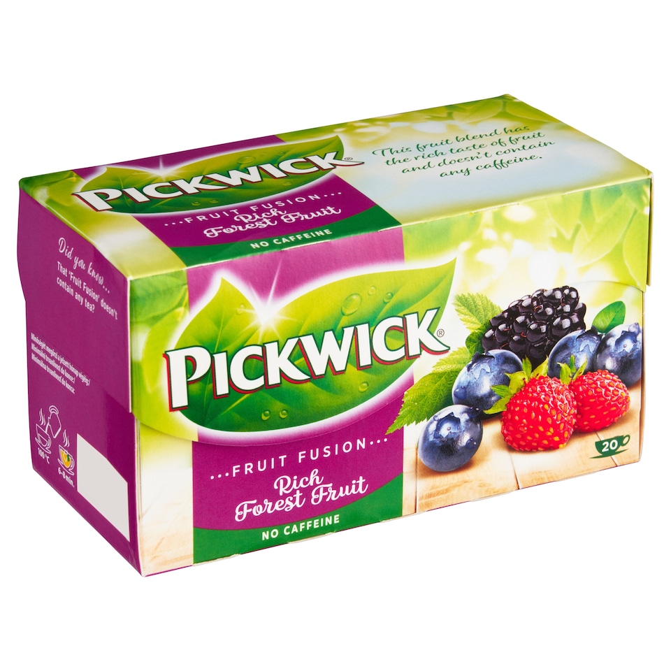 Pickwick Fruit Fusion Ovocnobylinný čaj aromatizovaný s kousky lesního ovoce 20 x 1,75g (35g)