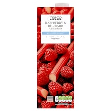 Tesco No Added Sugar Raspberry & Rhubarb Juice Drink 1L