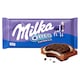Obrázek 2 pro produkt Milka Oreo Sandwich mléčná čokoláda z alpského mléka s kakaovými sušenkami a mléčnou náplní 92 g