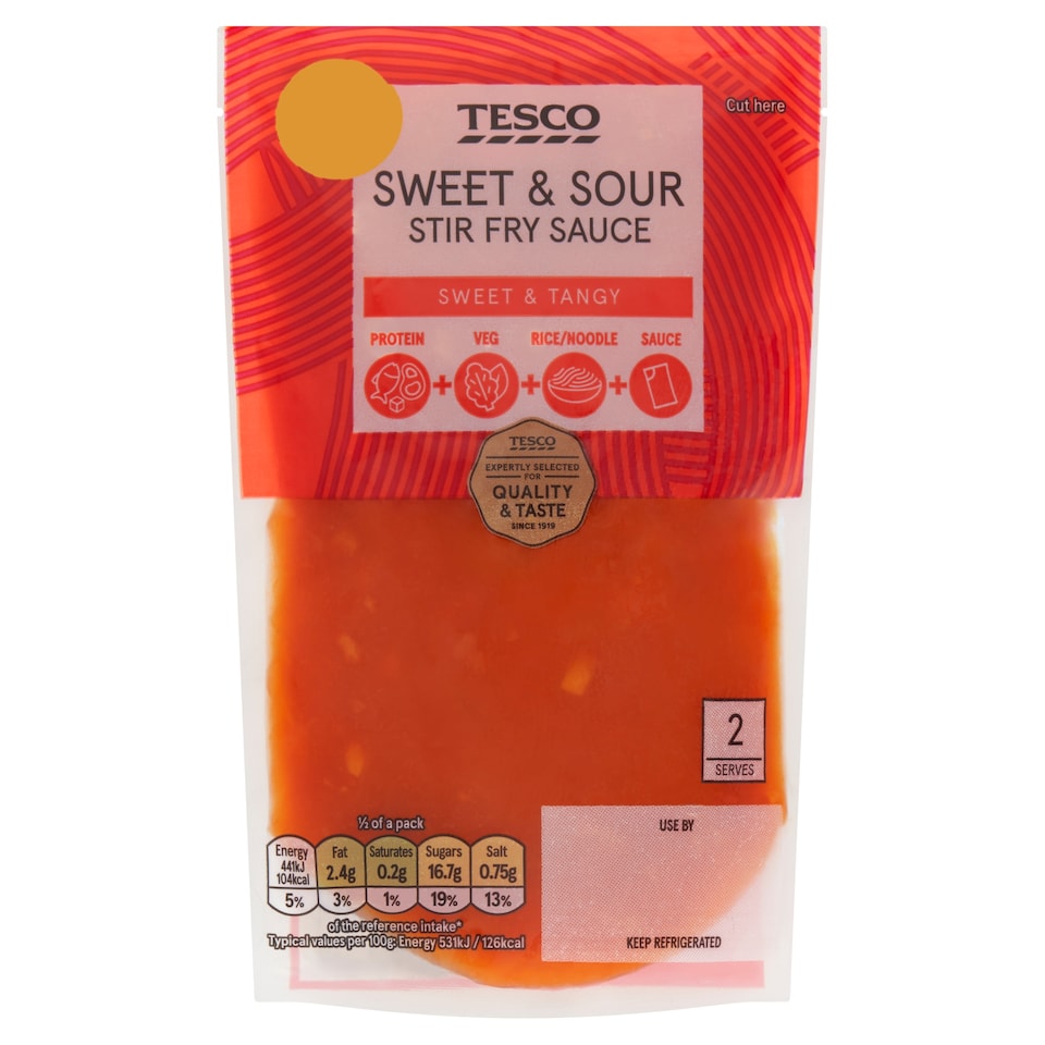 Tesco Sweet & Sour Stir Fry Sauce 165g