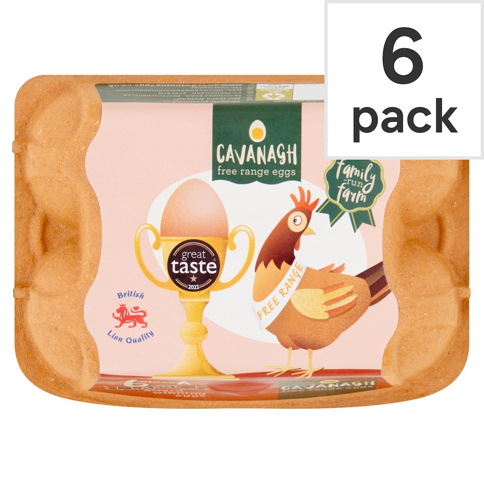 Cavanagh Free Range Large Eggs 6 Pack