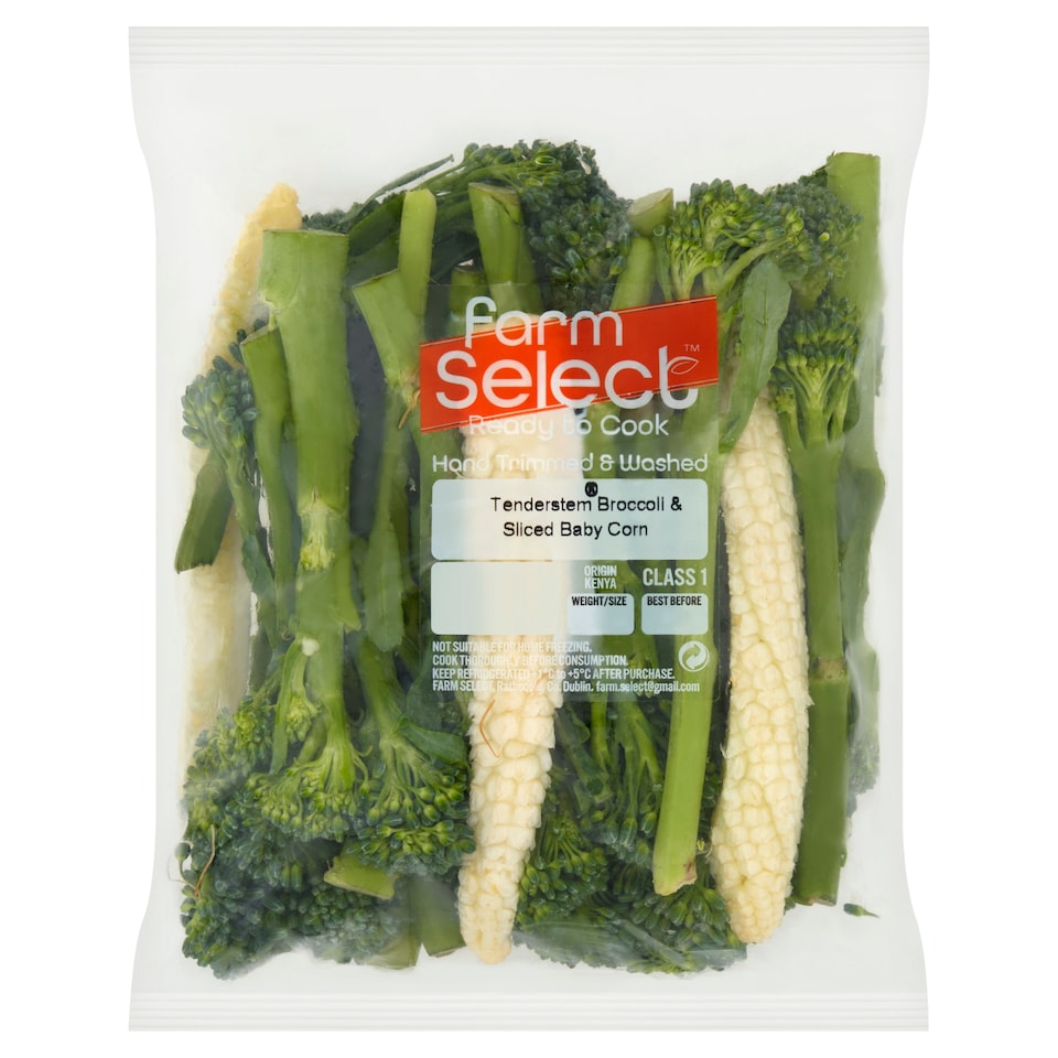 Farm Select Tenderstem Broccoli and sliced baby corn 250g