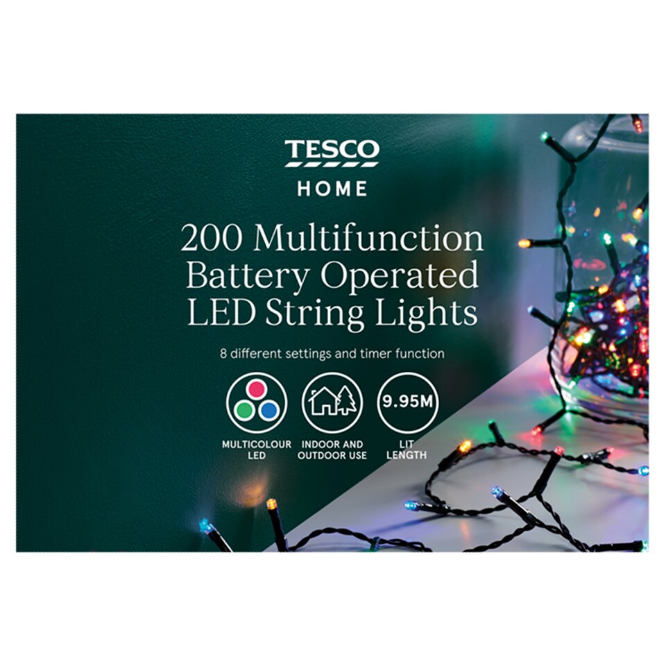 image 1 of T. 200 BATTERY MULTI-COLOURED TIMER LIGHTS