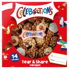 Celebrations Tear and Share 14 cupcakes