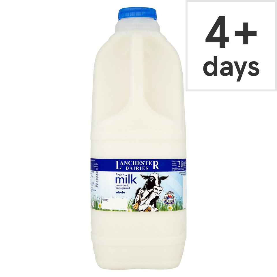 Lanchester Dairy Whole Milk 2 Litre