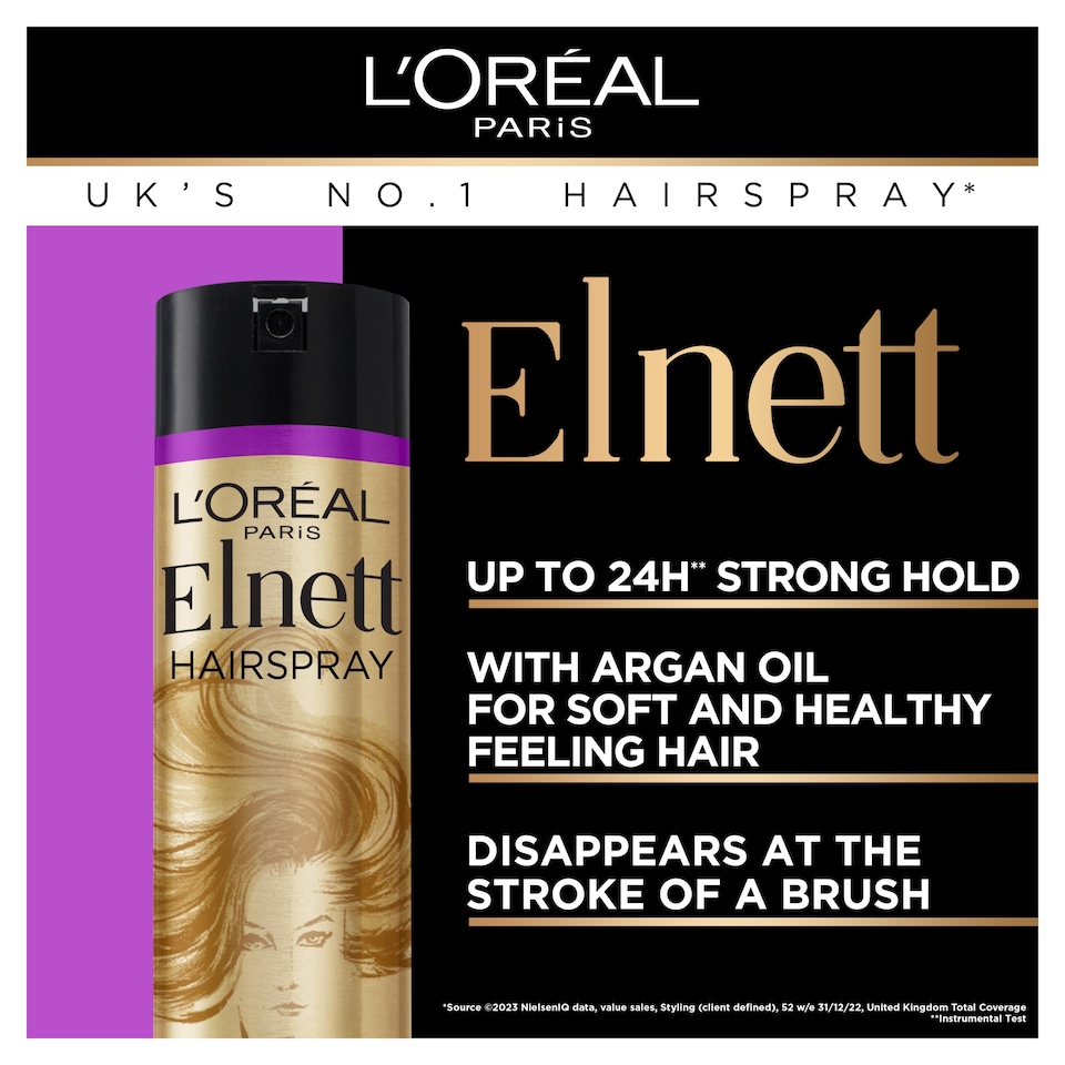 image 1 of L'Oreal Paris Elnett Damaged Strong Hold 400ml