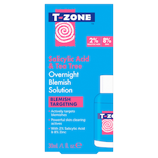 T-ZONE SALICYLIC & TEA TREE OVERNIGHT BLEMISH SOLUTION 30ml