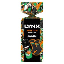  Lynx Jungle Fresh Body Spray & Socks Cracker Gift Set