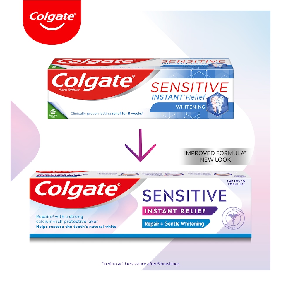 image 1 of Colgate Sensitive Instant Relief Repair + Gentle Whitening Toothpaste 75ml