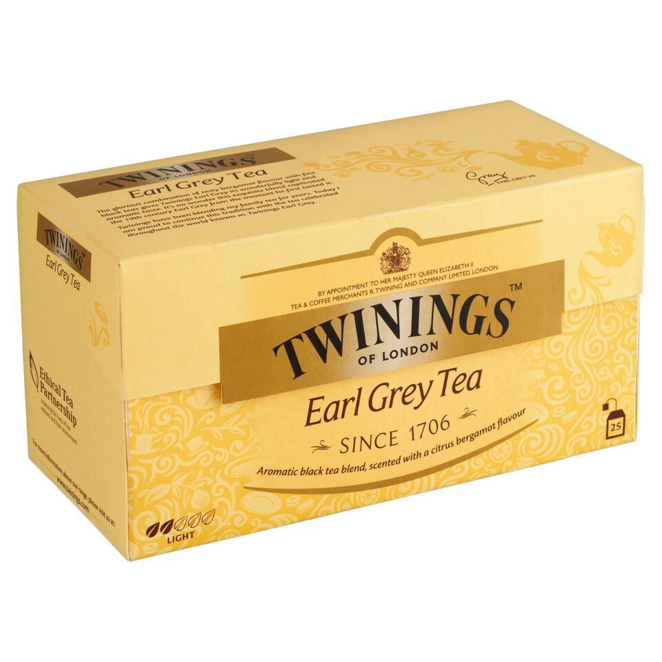 Obrázek 1 pro produkt Twinings Earl Grey černý čaj aromatizovaný 25 x 2g (50g)