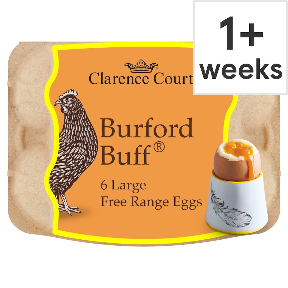 image 1 of Clarence Court Burford Buff Large 6 Eggs