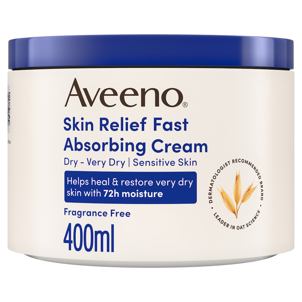 image 1 of Aveeno SKN REL Fast Absorbing Cream 400ml