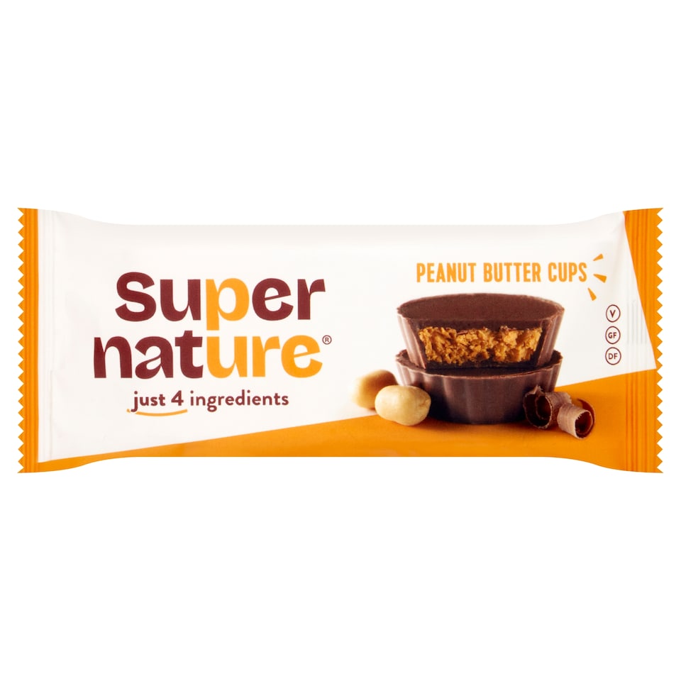 Super Nature Organic 2 Peanut Butter Cups 40G