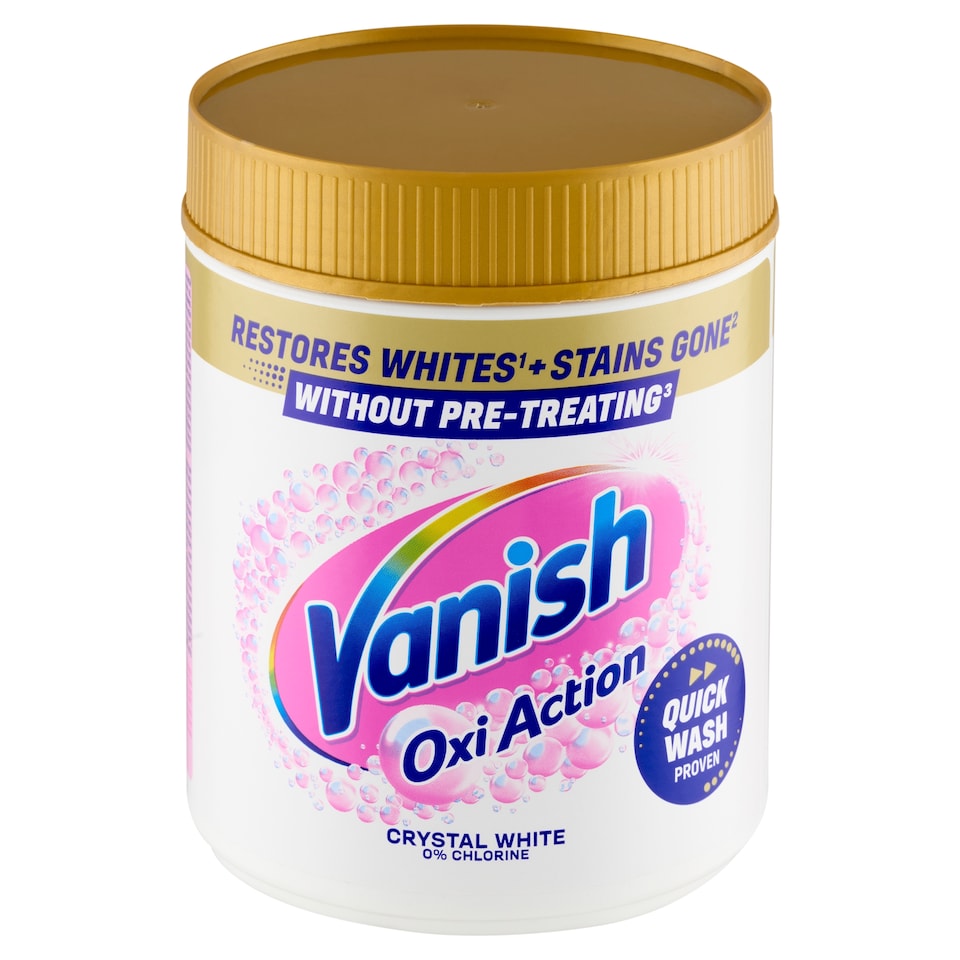 Obrázek 1 pro produkt Vanish Oxi Action Prášek na bělení a odstranění skvrn 470g