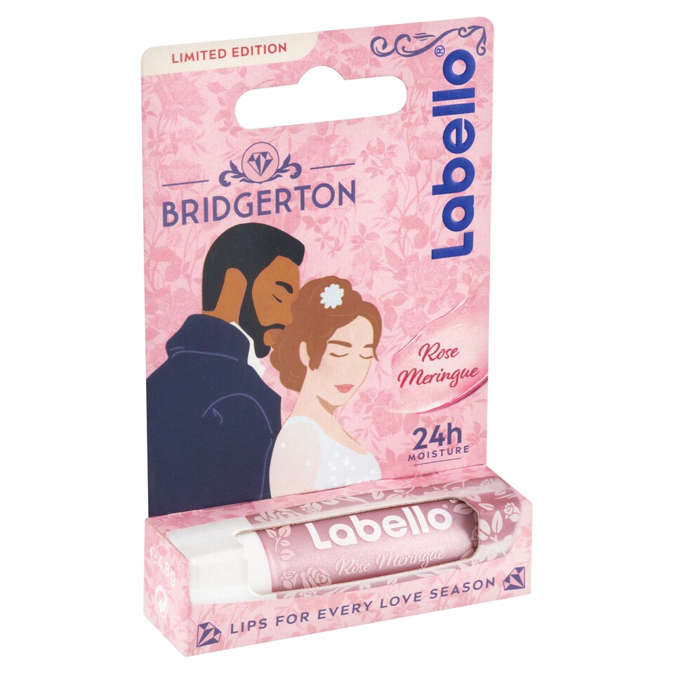 Obrázek 1 pro produkt Labello Rose Meringue Pečující balzám na rty - Limited Bridgerton Edition 4,8g