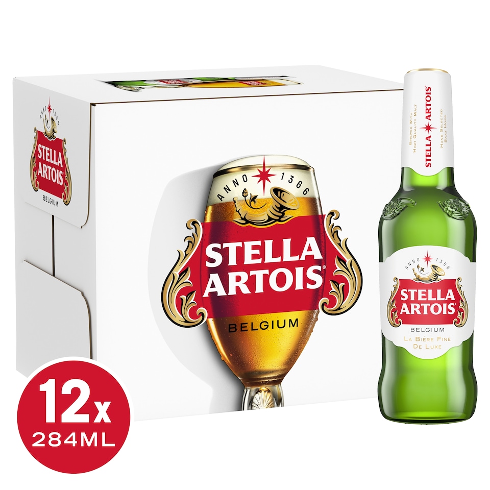 Stella Artois Lager 12X284ml