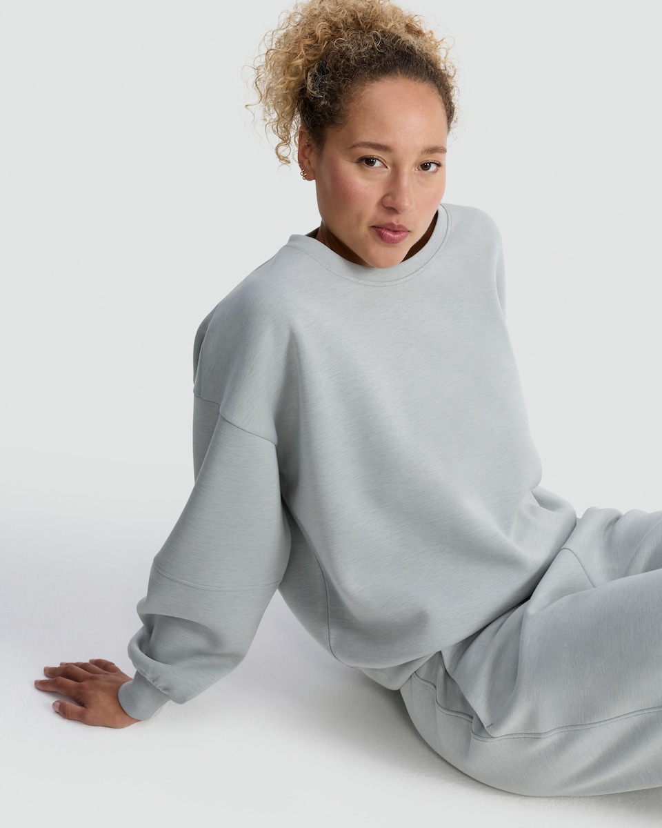 image 1 of F&F Active Crew Neck Co-ord Sweatshirt in Mint