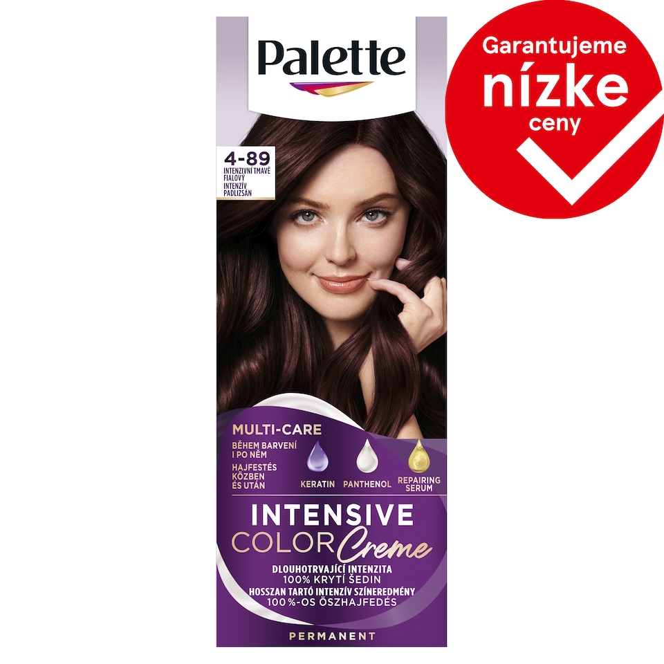 obrázok 1 z Palette Intensive Color Creme farba na vlasy Intenzívny tmavofialový 4-89