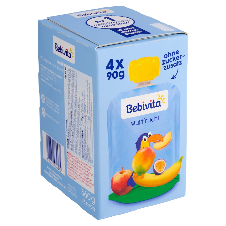 Obrázek 1 pro produkt Bebivita Ovocná směs 4 x 90g (360g)