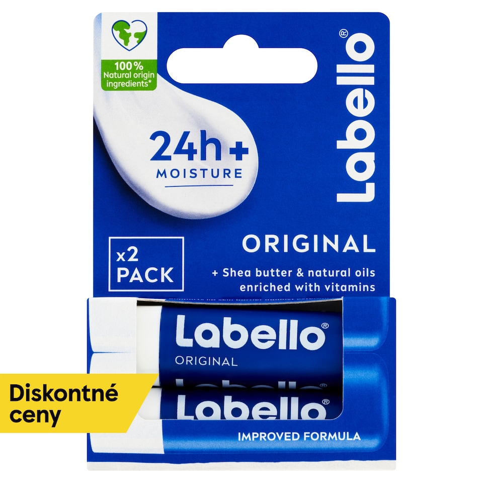 obrázok 1 z Labello Original Ošetrujúci balzam na pery 2 x 4,8 g