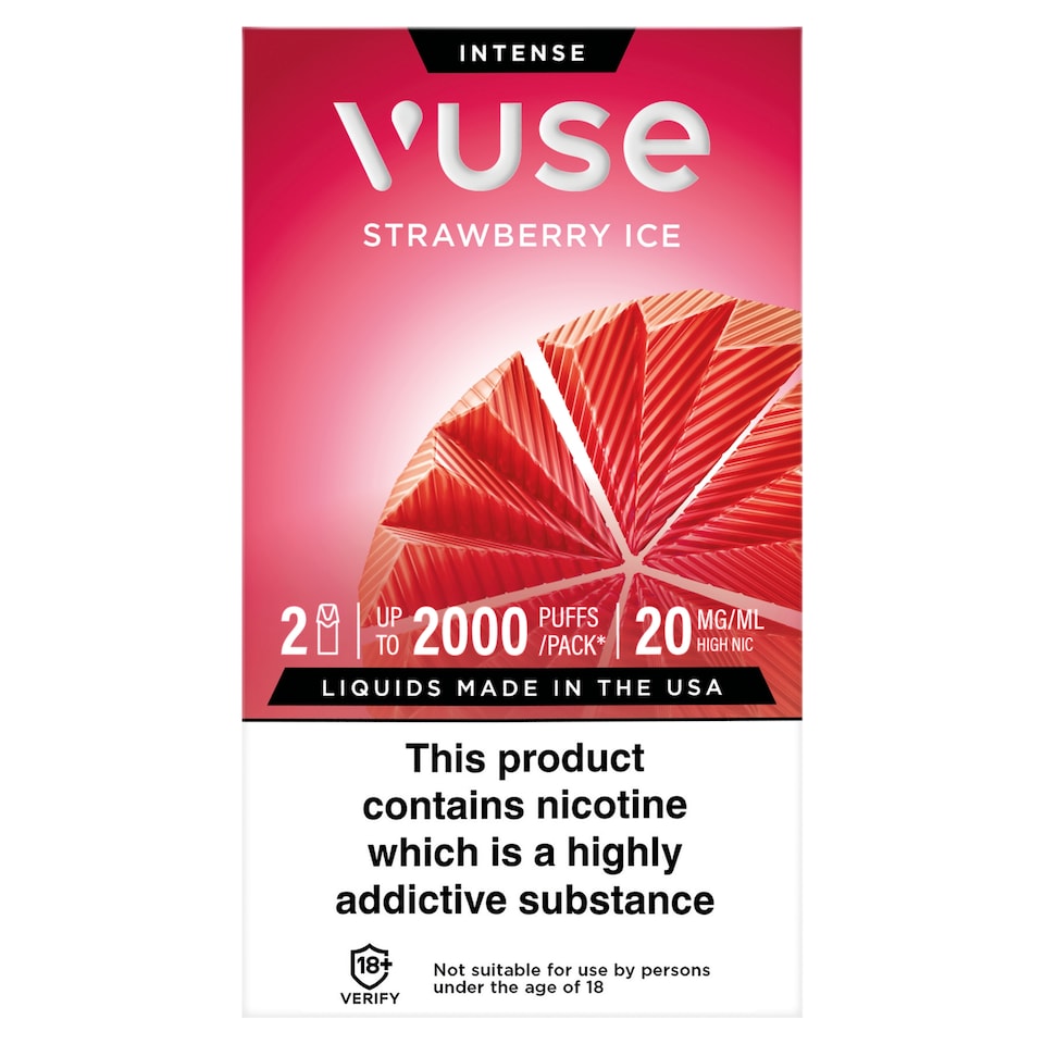 Vuse Strawberry Ice Vuse Pods 20mg/ml 2 Pack