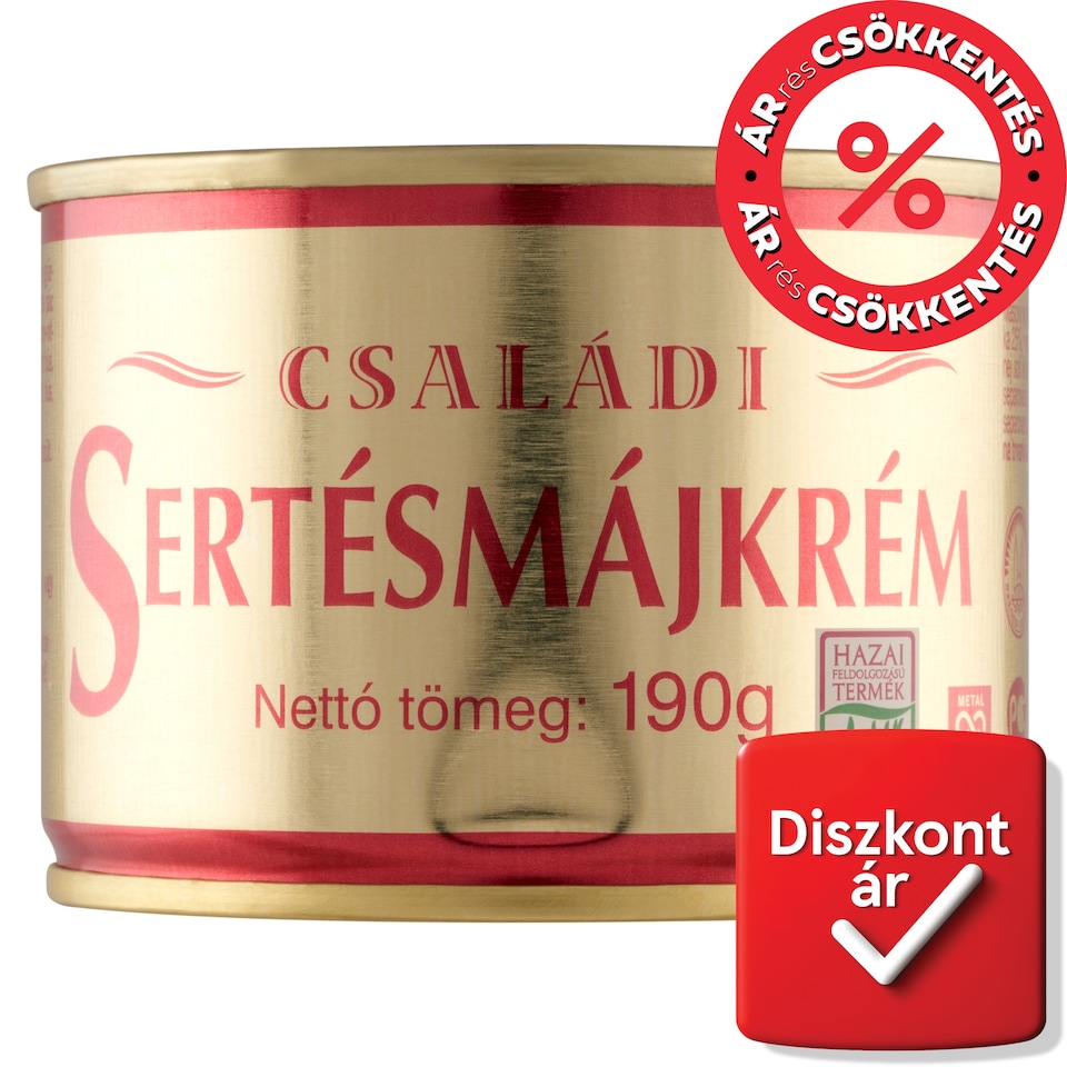 Családi sertésmájkrém 190 g