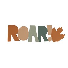 Chapter B Kids Club Roar Wooden Wall Art