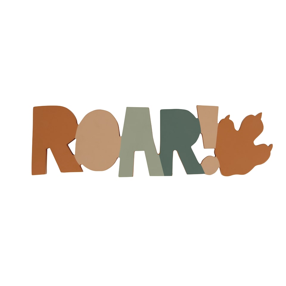 image 1 of Chapter B Kids Club Roar Wooden Wall Art