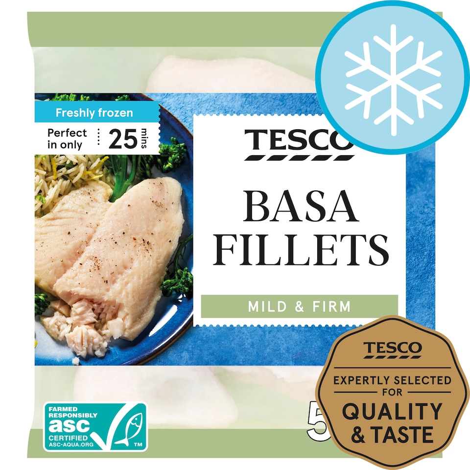 Tesco Basa Fillets 500G