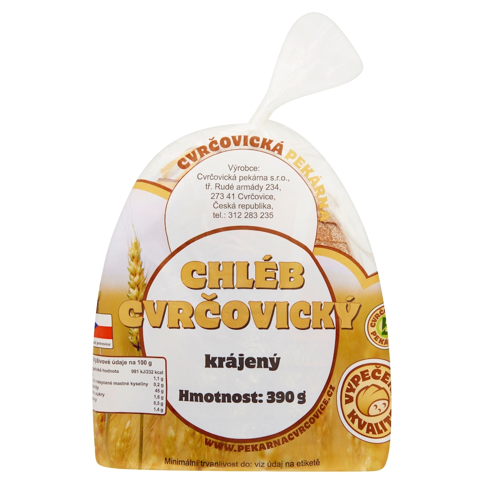 image 1 of Cvrčovická Pekárna Sliced Bread 390g
