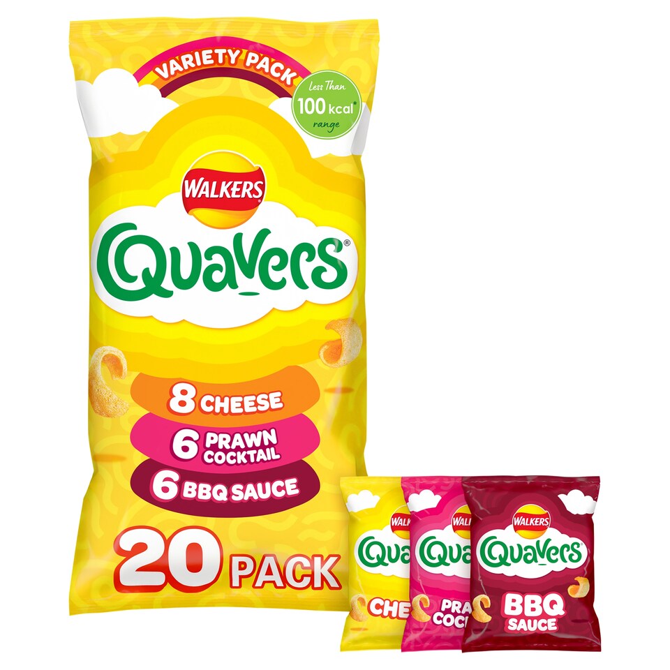 image 1 of Walkers Quavers Variety Multipack Crisps 20x16g