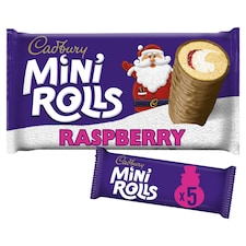 Cadbury Raspberry Mini Roll 5 Pack