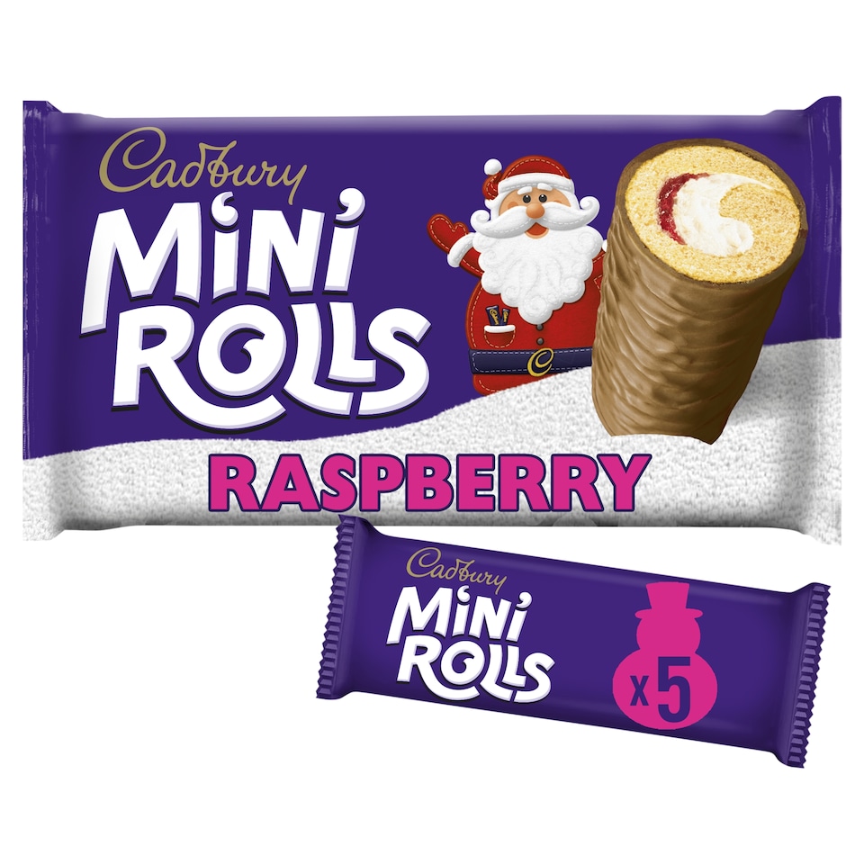 Cadbury Raspberry Mini Roll 5 Pack
