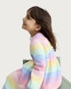 image 1 of F&F Girls Cotton Rich Rainbow Long Sleeved Sweater Dress in Multi Pink