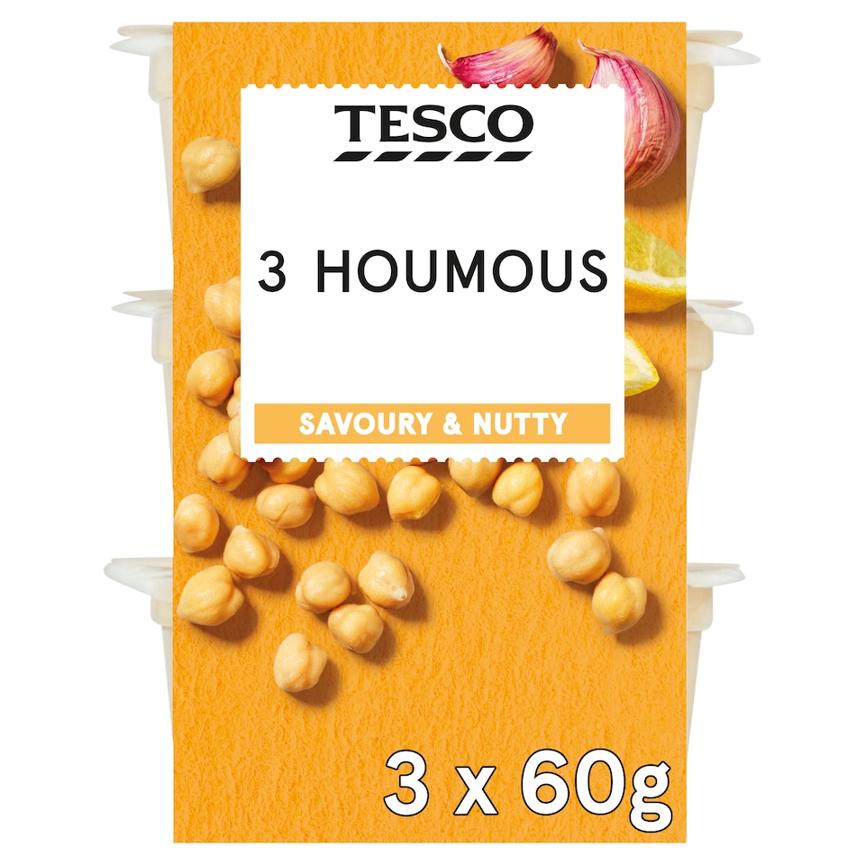 Tesco 3 Houmous Stack 180G