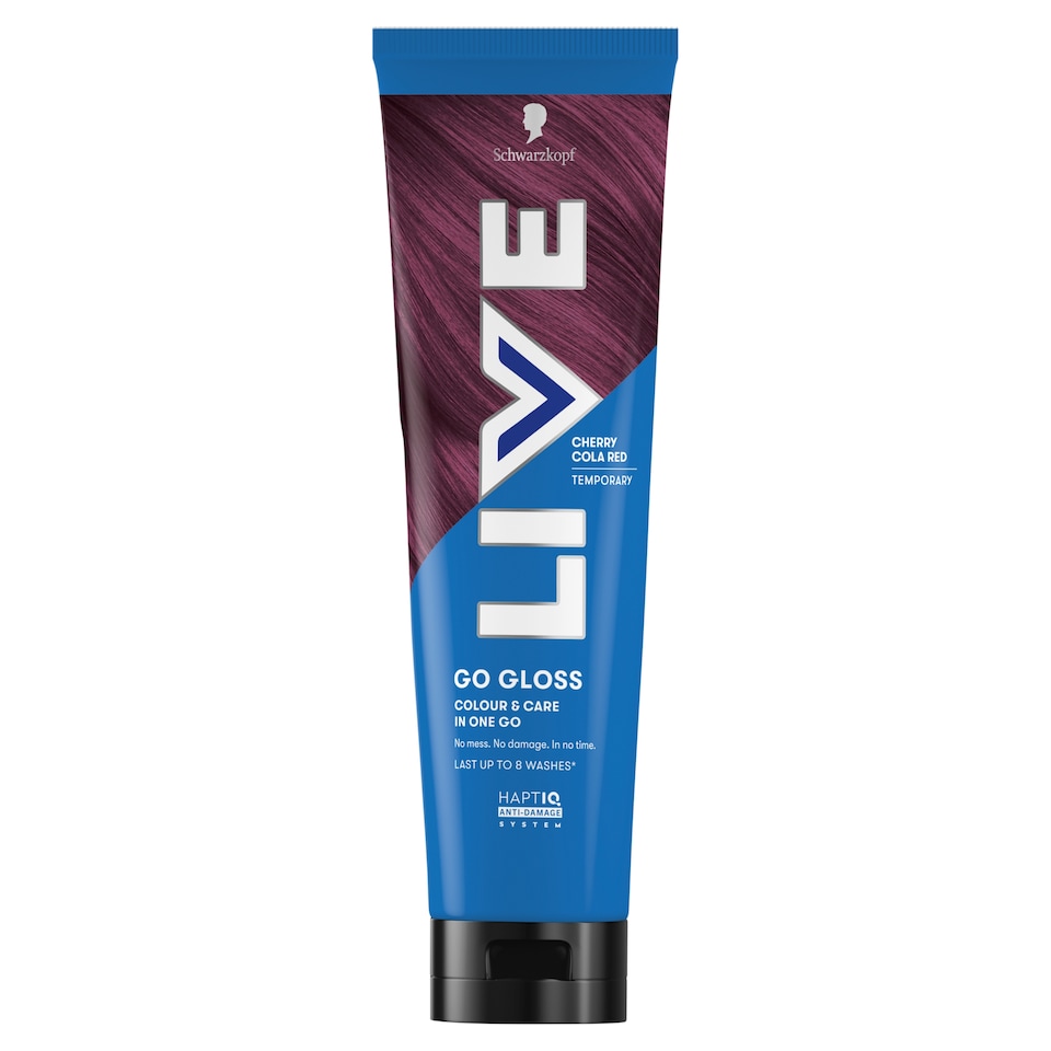 image 1 of Schwarzkopf LIVE Go Gloss Cherry Cola Red Colour & Shine Hair Gloss 150ml