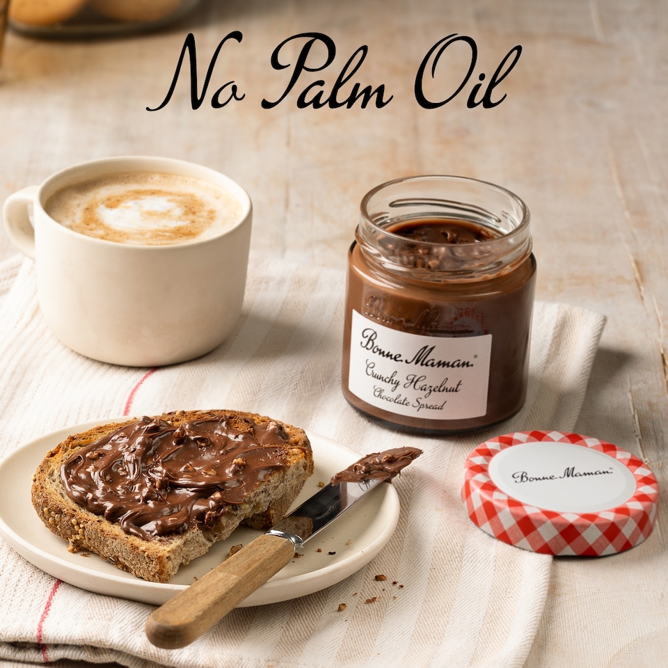 image 1 of Bonne Maman Crunchy Hazelnut Chocolate Spread 250g