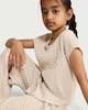 image 1 of F&F Girls 2-Piece Textured Set in Neutral