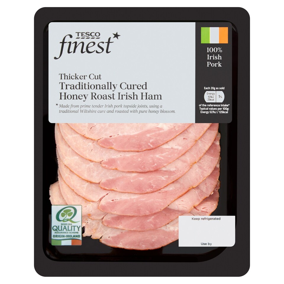 Tesco Finest Honey Roast Thick Cut Ham 120G