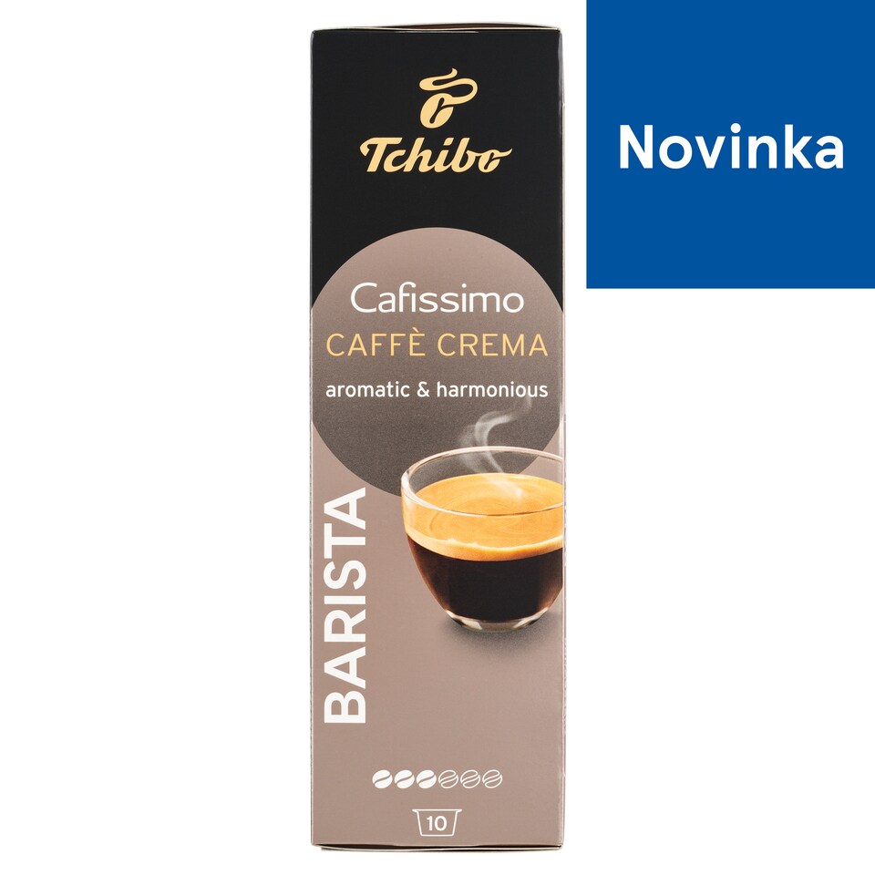 obrázok 1 z Tchibo Cafissimo Caffé Crema Barista pražená mletá káva kapsuly 10 x 7,8 g (78 g)