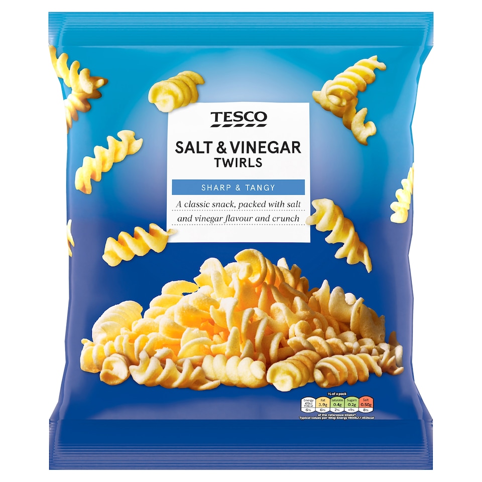 Tesco Salt & Vinegar Twirls 125g