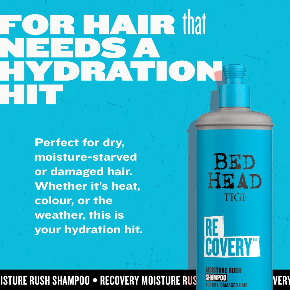 image 1 of Bed Head Tigi Recovery Moisture Rush Shampoo 400Ml