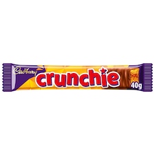Cadbury Crunchie Chocolate Bar Single 40g