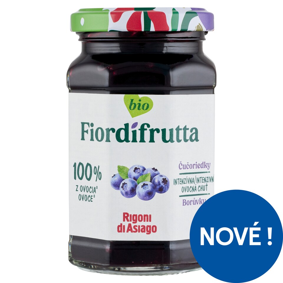 Obrázek 1 pro produkt Rigoni di Asiago Fiordifrutta Bio borůvky 250g
