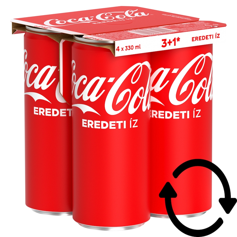 Coca-Cola colaízű szénsavas üdítőital 4 x 330 ml