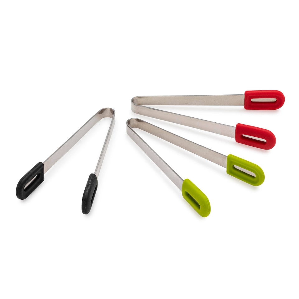 image 1 of Joie Soft Grip Mini Tongs 2 Pack Assortment